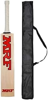 Kashmiri Willow Cricket Bat with Cover Lightweight for Tennis Ball Handcrafted Kashmir Willow Durable Willow for Kids & Beginners Ideal for Soft & Hard Ball (Size 4)