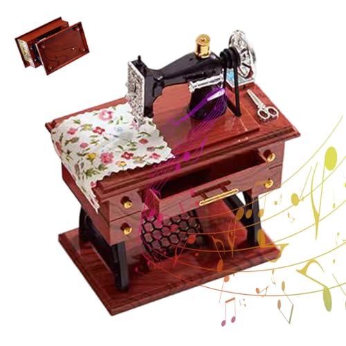 Utilizzo sicuro: questo mini carillon per macchina da cucire è realizzato con bordi lisci e un design sicuro, promuovendo una manipolazione sicura durante l'uso e riducendo il rischio di lesioni, rendendolo ideale per progetti creativi in ​​casa o in classe
