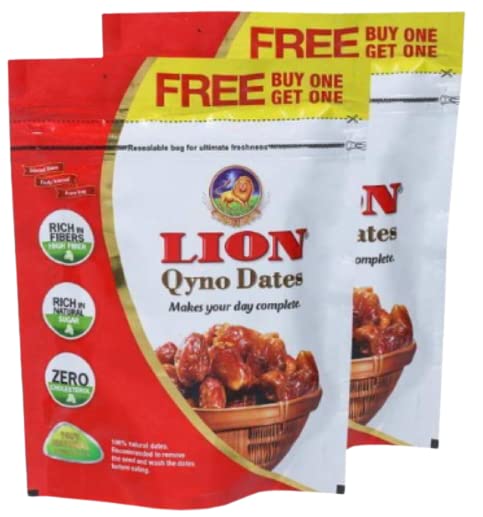 Lion Dates Qyno Seeded Dates 500G (Buy 1 Get 1 Free) | Lion Dates | Dates 500Gm, Frozen