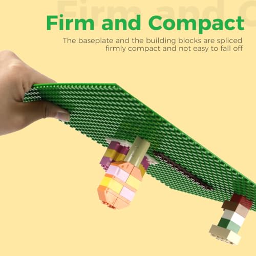 Image of Classic Baseplates Building Plates-10 inch x 10 inch Building Boards,100% Compatible with All Major Brands and Activity Table, Creative Platforms Mats for Toy Bricks (Green-10, 10 Pack)