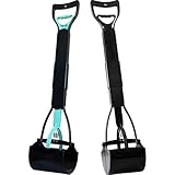 ienjoyed 2-Pack Pooper Scooper for Large Small Dogs Heavy Duty, 32' Long Handle...