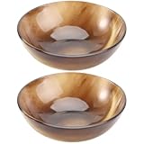 Beavorty 2stücke Natürlicher Horn Rasiertiegel Für Herren Robuste Und Langlebige Rasierschale...