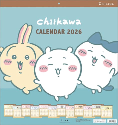 サンスター文具 ちいかわ スクエア 2026年カレンダー 45×42cm CL-072のサムネイル