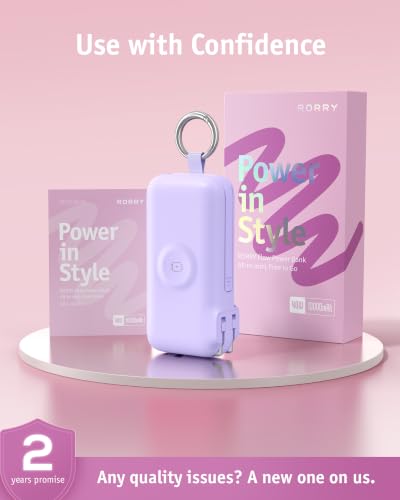 Image of RORRY Flow Portable Charger 10000mAh 40W Wall Plug Power Bank Battery Pack