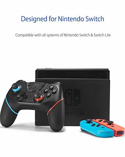 Switch Controller, Wireless Pro Controller For Switch/Switch Lite/Switch Oled, Switch Remote Gamepad With Joystick, Adjustable Turbo Vibration, Ergonomic Non-Slip #TOP6