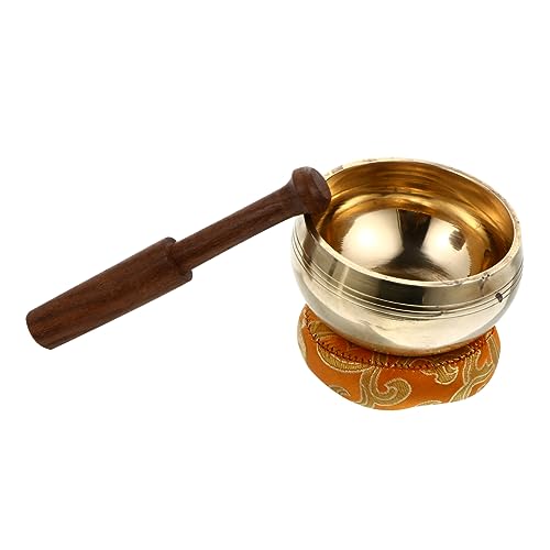 CIMAXIC 1 セット 用仏教音椀 ヨガの装飾 チャイムボウル お椀 祈りのシンギングボウル ゴング リラクゼーションボウル サウンドボウル 初心者向けシンギングボウル 木