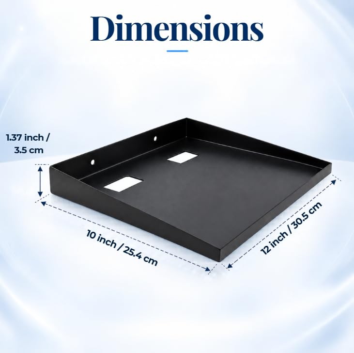 Image of 12 inchx10 inch Projector Wall Mount Stand - Multipurpose Metal Setup Box Stand