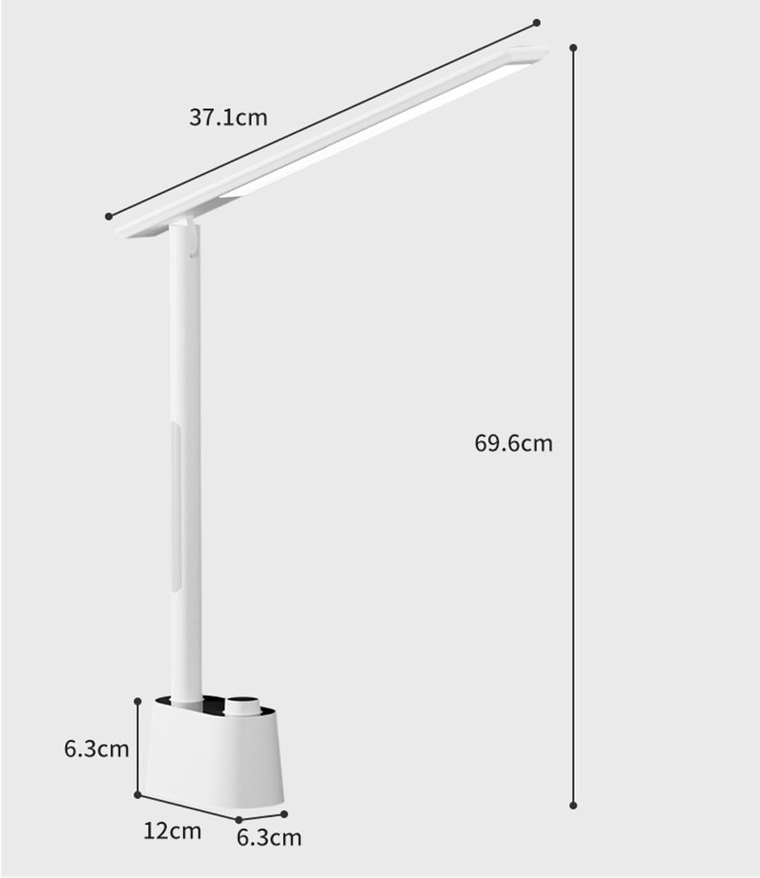 Lampa Biurkowa do Domowego Lampka Biurkowa LED Z Bezprzewodową Ładowarką I Portem Ładowania USB Do Biura Domowego Lampa Stołowa do Czytania