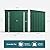 Gizoon 6' x 4' Outdoor Storage Shed with Double Lockable Doors, Anti-Corrosion Metal Garden Shed, Waterproof Shed Outdoor Storage Clearance for Backyard Patio Lawn-Green