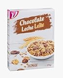 Céréales de blé complet et riz soufflé enrobés de chocolat au lait Hacendado Linnea V – Pack de 3, 375g