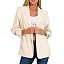 Cream (3/4 Ruched Slv)