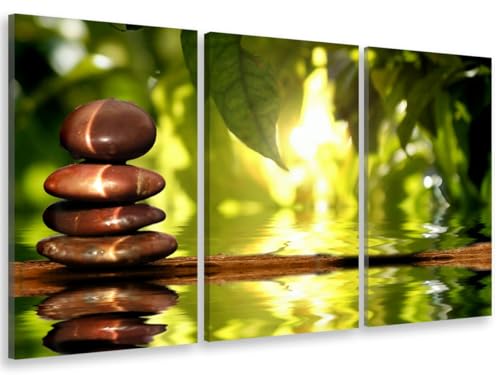 Tableau mural zen pour cabinet médical et bureau triptyque 90x60 - 2