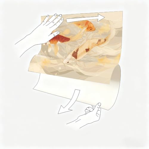 Calcomanías de pared Koi vinilo impermeable autoadhesivo 120x80 6