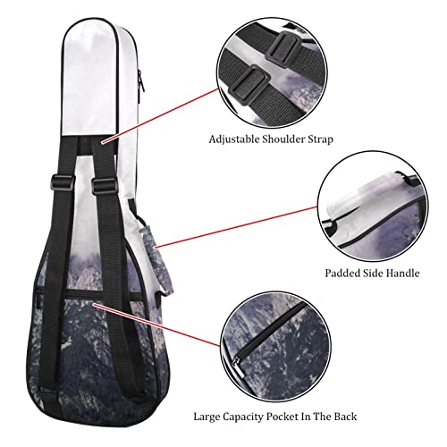 Housse pour ukulélé paysage de montagne 10 mm avec rembourrage épais en éponge de 53,3 cm avec sangles réglables pour… - Les Beatles, Paul McCartney, John Lennon, RIngo Starr, George Harrison Housse pour ukulélé paysage de montagne 10 mm avec rembourrage épais en éponge de 53,3 cm avec sangles réglables pour… – Image 4