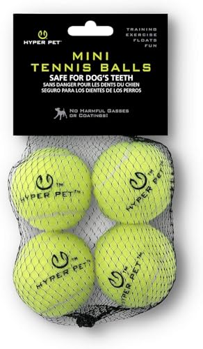 Image of Hyper Pet Mini Extra Small Tennis Balls for Dogs, 1.75 Inch, 4 Pack, Green