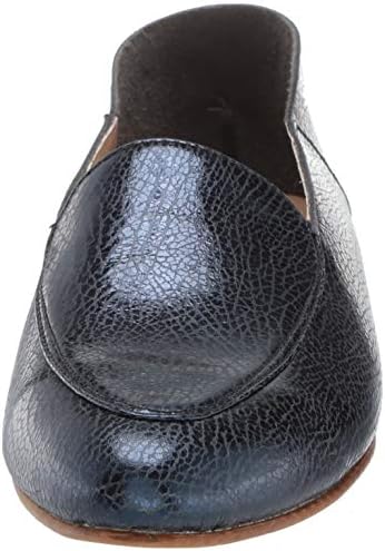 KAANAS Women's PISA Metallic Flat Loafer Slide Shoe Pump, Blue, 10 Regular US | Image 1