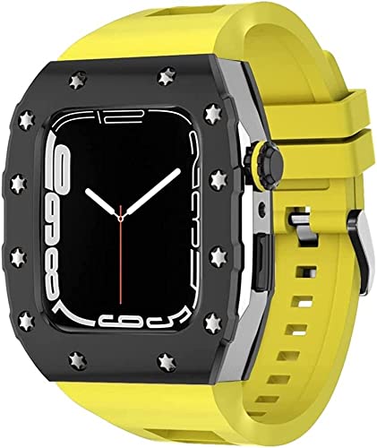 Kit modification bracelet Apple Watch 45mm en silicone premium et métal SCHIK