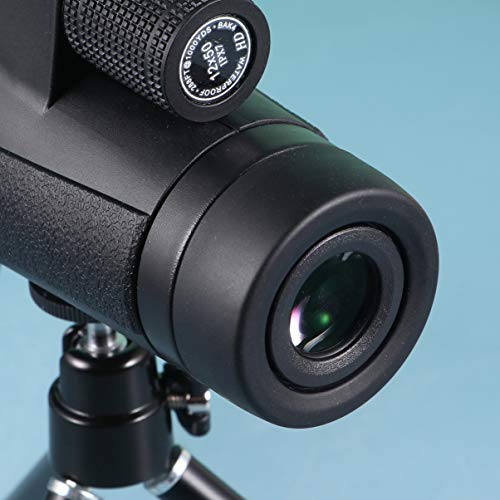 Baluue — Suporte para telefone com tripé e adaptador de telefone ocular de alta definição 12 x 50 pa