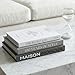 Moncur Home Decorative Books Set of 3 for Room Decor Aesthetic - Black & White Coffee Table Books with Removable Covers - Shelf Decor Faux Books with Real Blank Pages for Elegant Home Decor