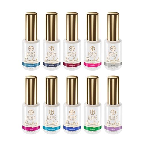 Colección Dreamland – Esmaltes híbridos de larga duración, colores intensos, 6 ml, acabado preciso, hasta 3 semanas, compatible con lámpara UV y LED