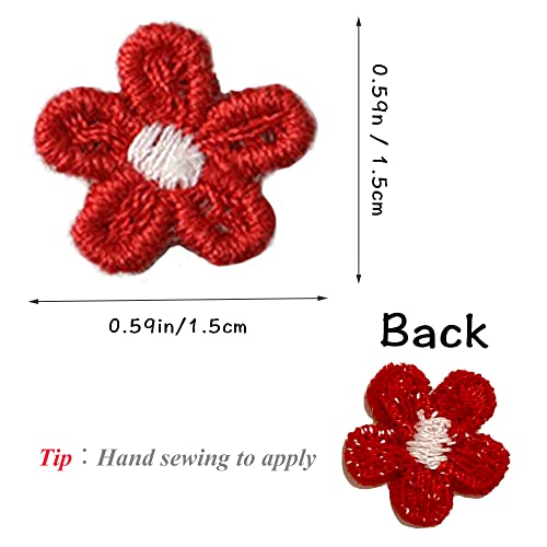 Sew On Embroidery Petal Patches, Colorful Flower Embellishments For Bag, Clothing, Headbands, Hats, Pillow, Hairpin, Towel, 20Pcs #TOP1
