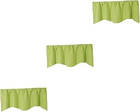 IMIKEYA 3 Pçs Cortinas Curtas Cortina De Janela Curta Cortina De Cor Pura Cortina De Porta Cortina De Casa Cortinas De Cozinha Produto Acabado Persianas Romanas