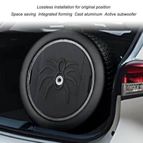 Subwoofer Samochodowy o Mocy 400 W RMS, 12-calowy Aktywny Subwoofer Samochodowy o Mocy Szczytowej 800 W, Głęboki Bas, Pilot Zdalnego Sterowania, łatwa Instalacja, Smukła
