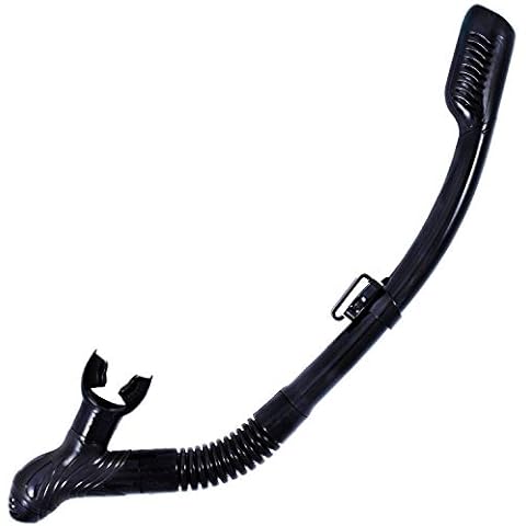 Kraken Aquatics Dry Snorkel | Quality Professional Snorkel Gear with Dry Top Valve, Comfortable Silicone Mouthpiece and Purge Valve for Scuba Diving, Snorkeling, Freediving, Spearfishing and Swimming Cover