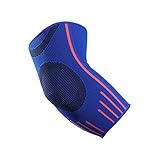 VITTO Ellenbogenbandage - Kompressionsarm für Sehnenentzündung - Arthritis - am besten als Tennisarm Bandage - Golfearm - Gewichtheben (L, Blau)