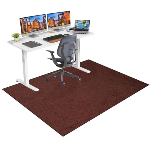 Alfombra Silla De Oficina, Alfombrilla Protectora Suelo Antideslizante 80 X 120 Cm Alfombra Gaming Suelo Alfombra Silla Escritorio Para Suelos Duros Protector Suelo Silla Ruedas, Para Oficina Hogar