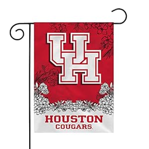 Rico Industries NCAA Houston Cougars Primary 13″ x 18″ Double Sided Garden Flag