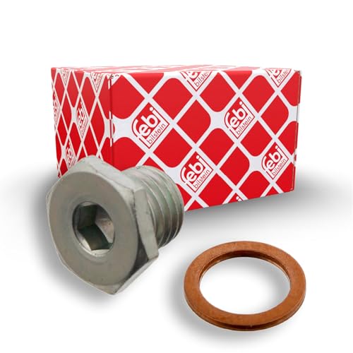 febi bilstein 48887 Oil Drain Plug with seal ring, 1 unit