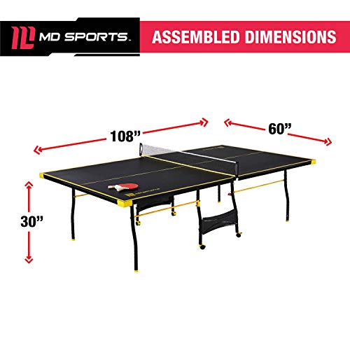 Md Sports TTT415_088M Table Tennis Set, Regulation Ping Pong Table thumb #4