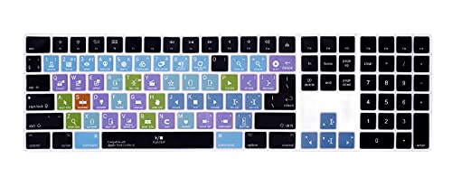 Final Cut Pro X membrane silicone pour Magic Keyboard avec pavé numérique