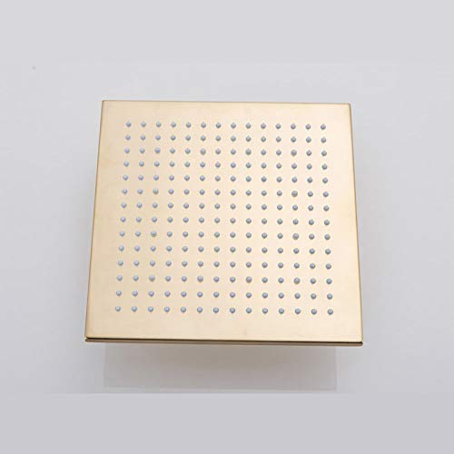 Colonne de douche thermostatique dorée 16 pouces pour baignoire chic - 3