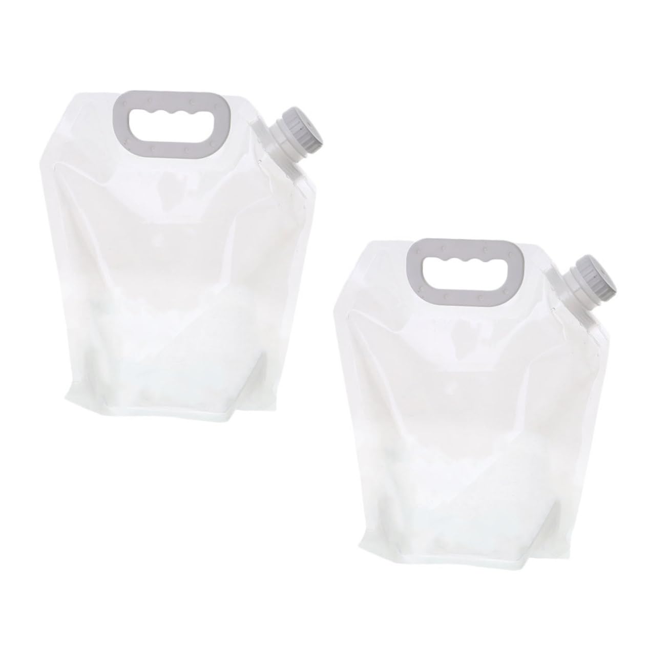 Abaodam 2pcs 5l Emergency Water Bag for Hiking Collapsible Outdoor Water Storage for Camping Leakproof Sports Pack