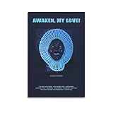 SDAFSV Childish Gambino Awaken My Love Album Music Poster Poster for Room Aesthetic Decorative Painting Canvas Wall Art Office Dorm Decor Gift Unframe-style Unframe-style12x18inch(30x45cm)