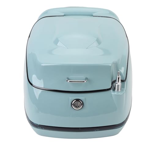 Coffre de moto rétro 38l vert top case universel scooter - 5