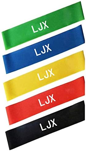 Resistance Bands Set of 5 Exercise Bands Fitness Bands for Home, Booty Bands, Workout Bands for Strength Training, Pilates, Yoga, Recovery Bands for Physical Therapy