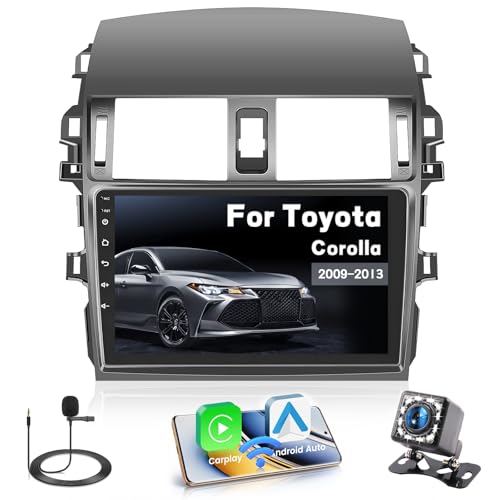 Roinvou for Toyota Corolla 2009 2010 2011 2012 2013 Android Radio Car Stereo, 9 Inch Capacitive HD Touch Screen for Corolla Mirror Link GPS Navigation Head Unit with WiFi Bluetooth USB FM