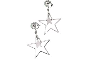 Star Dangle Drop Earrings for Women