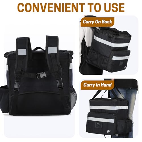 Sac à dos isotherme de 37 l extensible pour restaurant - 5