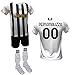 DND Di D'Andolfo Ciro Completo Calcio Maglia bianconera Home Personalizzabile, Pantaloncino e Calzettoni Replica Autorizzata 2020-2021 Taglie da Bambino e Adulto per Tifosi bianconeri (10 Anni)