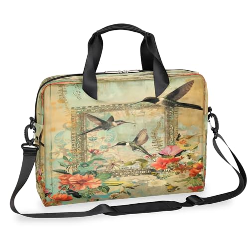 Housse ordinateur portable colibris avec bandoulière pour PC 13 à 16 pouces XL