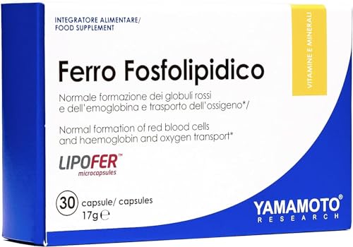 Ferro Fosfolipidico, 30 capsule - Integratore di Ferro Organico - Senza Glutine, Senza Lattosio
