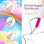 Beetles Summer Rainbow Nail Art Gel Liner Set, 12 Colors Neon Gel Nails Polish Pink Orange Blue Yellow Swirl Nails Built Thin Nail Art Brush in Bottle Soak Off Uv Lamp Manicure Salon Gifts for Women - Image 5