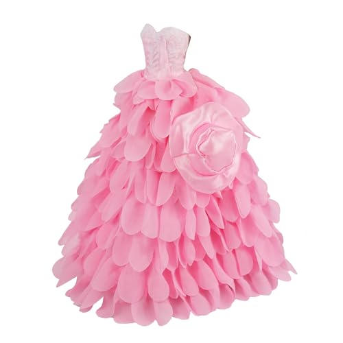 BARWA Princess Evening Party Clothes Wears Dress with Hat Outfit Set for 11.5 inch Doll