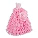 BARWA Princess Evening Party Clothes Wears Dress with Hat Outfit Set for 11.5 inch Doll