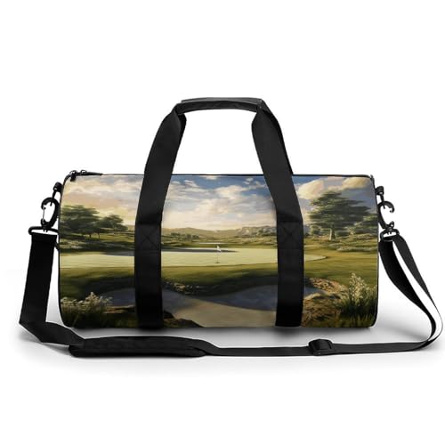 Gym Bags for Men Women Golf Course Duffle Bag Travel Overnight Bag with Shoe Compartment Tote Bags