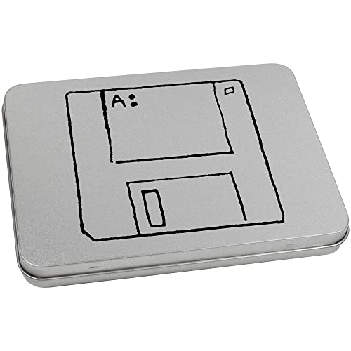 Azeeda 170mm 'Floppy Disk' Metal Hinged Tin/Storage Box (TT00173080)